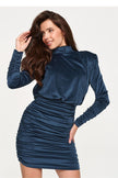  Short dress model 232032 Makadamia 