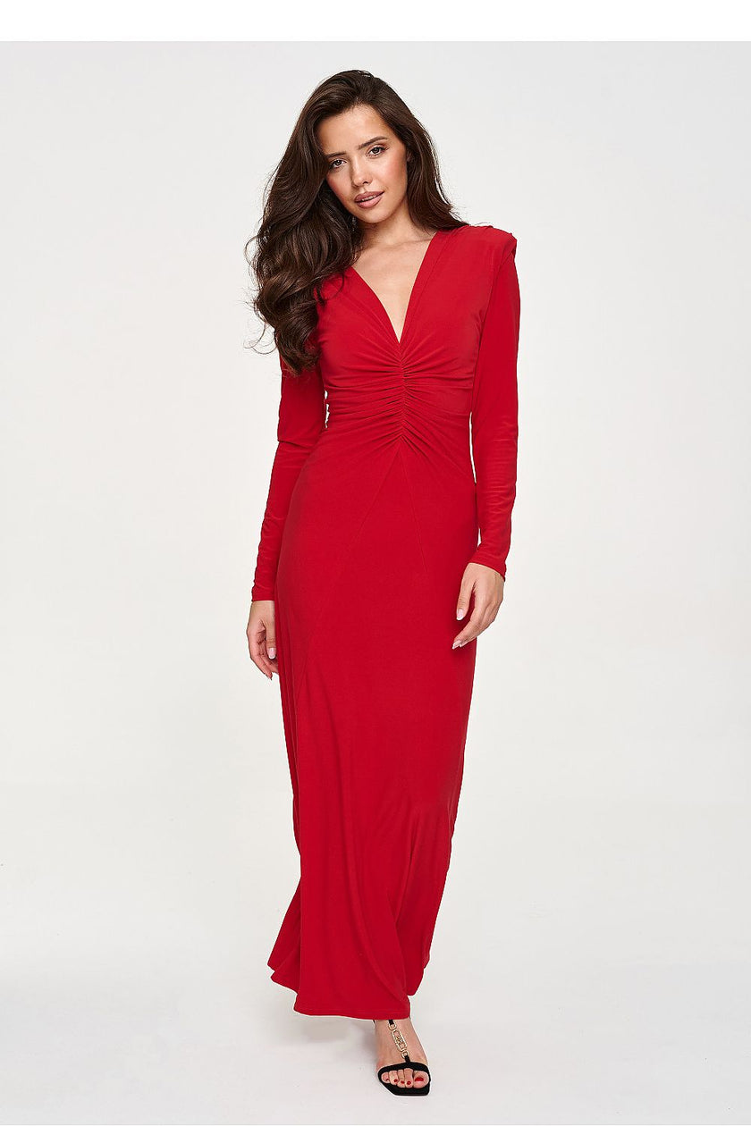  Long dress model 232508 Makadamia 