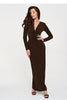  Long dress model 232509 Makadamia 