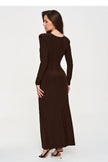  Long dress model 232509 Makadamia 