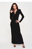  Long dress model 232510 Makadamia 