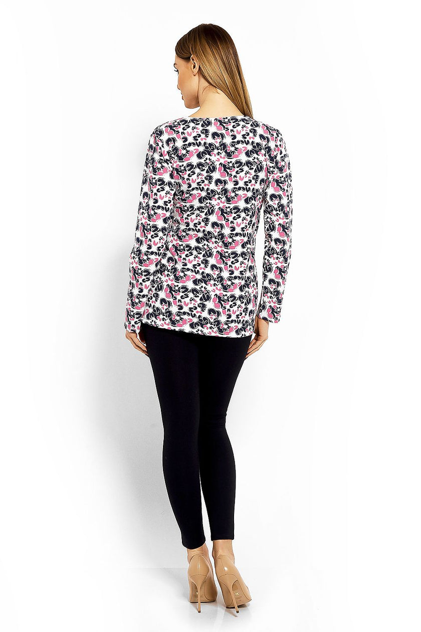  Maternity blouse model 113243 PeeKaBoo 