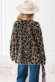 Brown Leopard Open Casual Cardigan