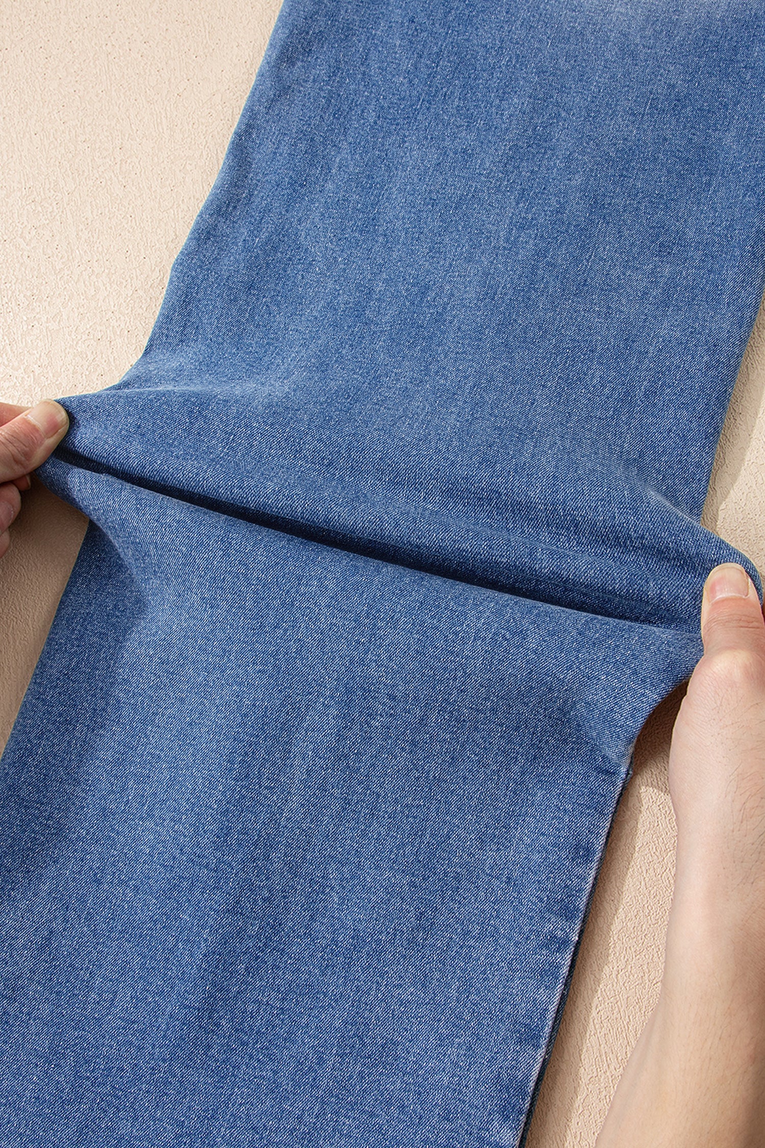 Ashleigh Blue Double Button Zip Fly Straight Leg Jeans