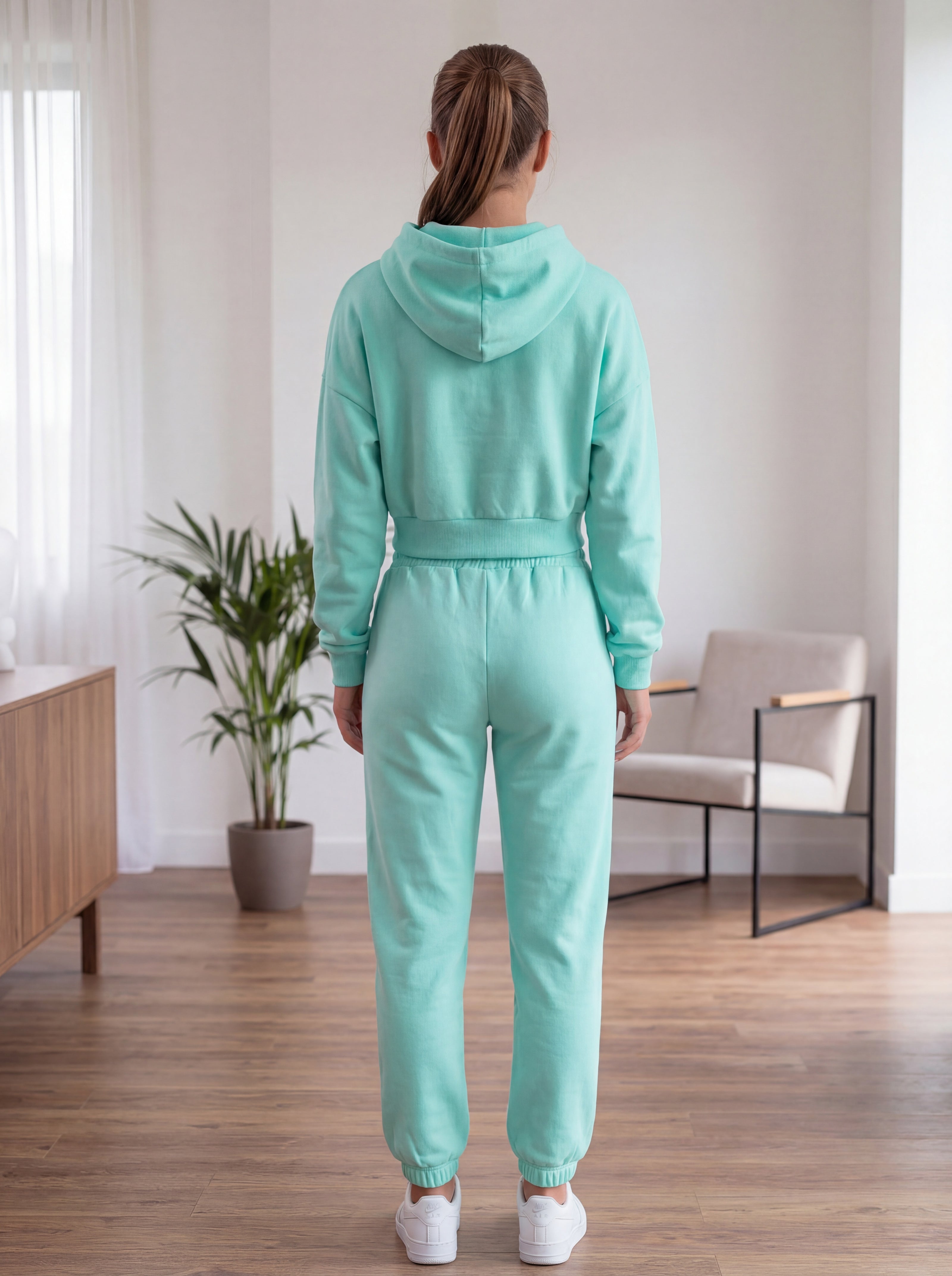Σετ Crop Hoodie & Φόρμας | Παστέλ Φόρμα σε 3 Χρώματα